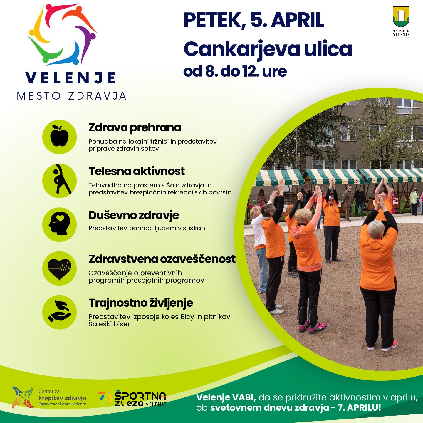 V petek dopoldan "Dan zdravja" na Cankarjevi ulici