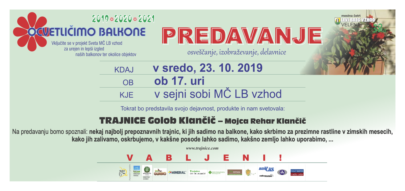 Predavanje Trajnice Golob Klančnik