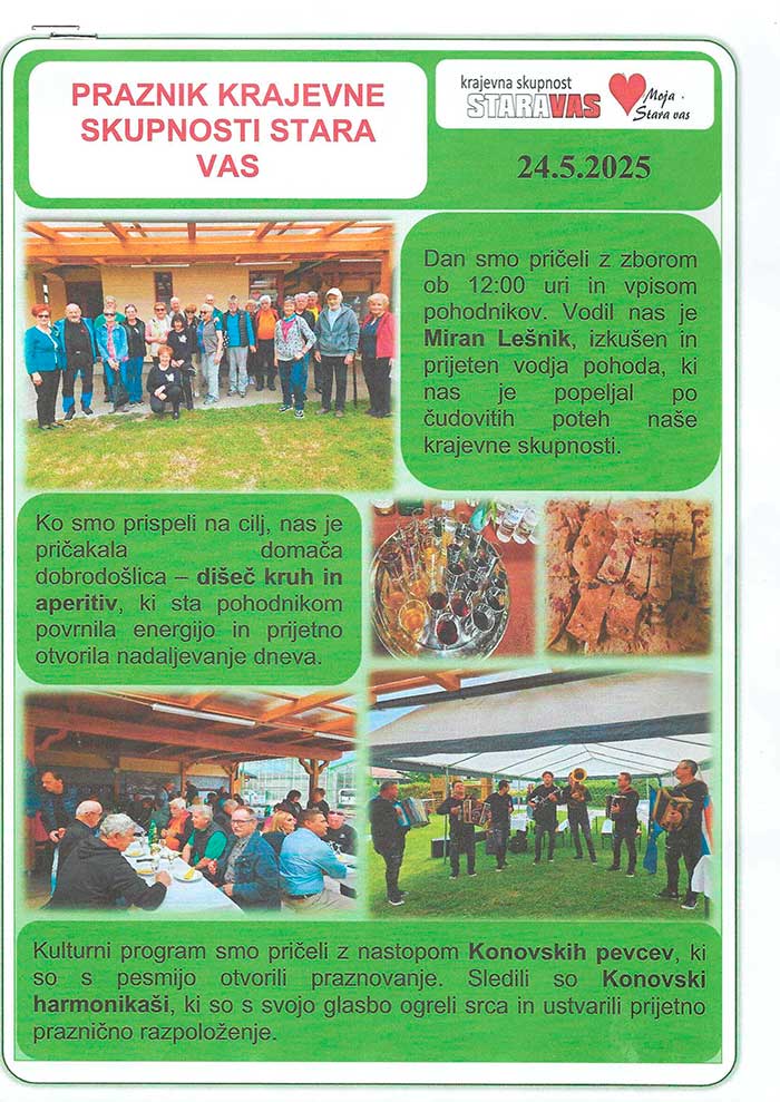 Praznik KS Stara vas, 24.5.2025